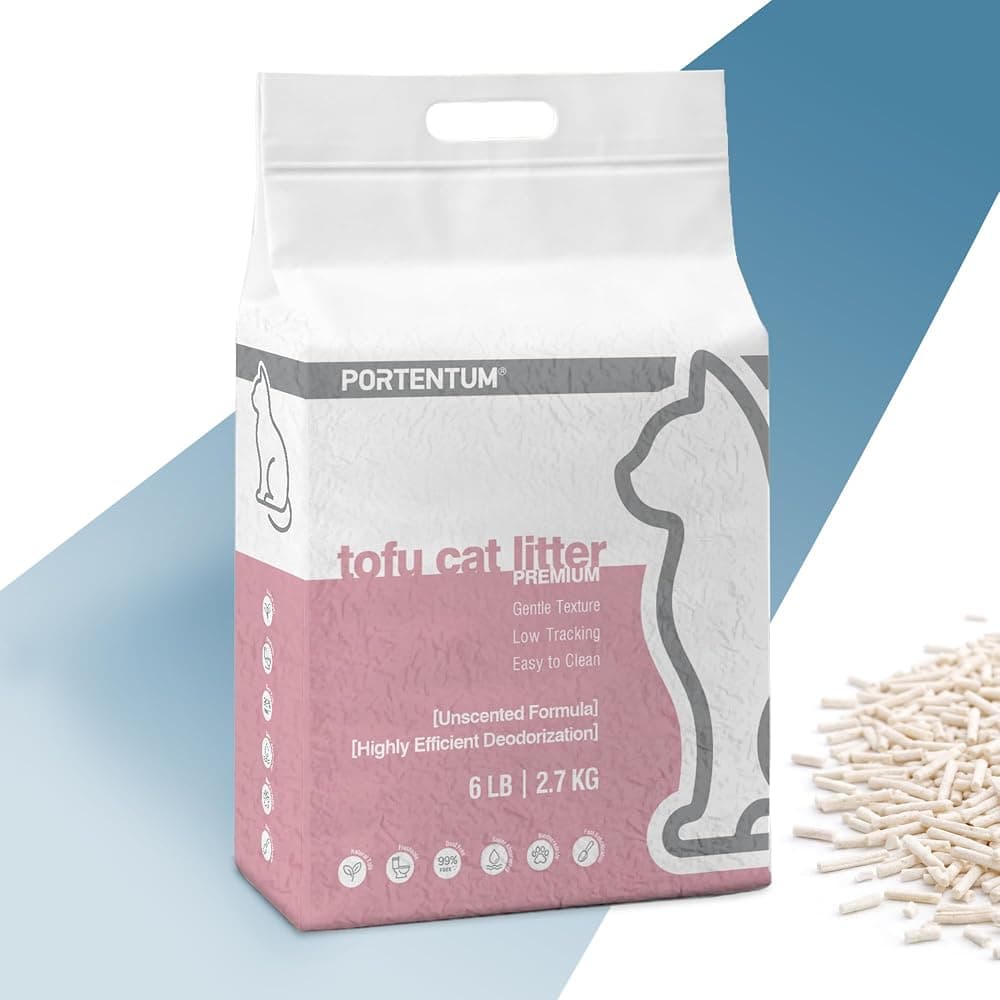 Arena de tofu aglomerante para gatos sin perfume, 1 bolsa de 2,7 kg (6 L) — imagen 1 de 6