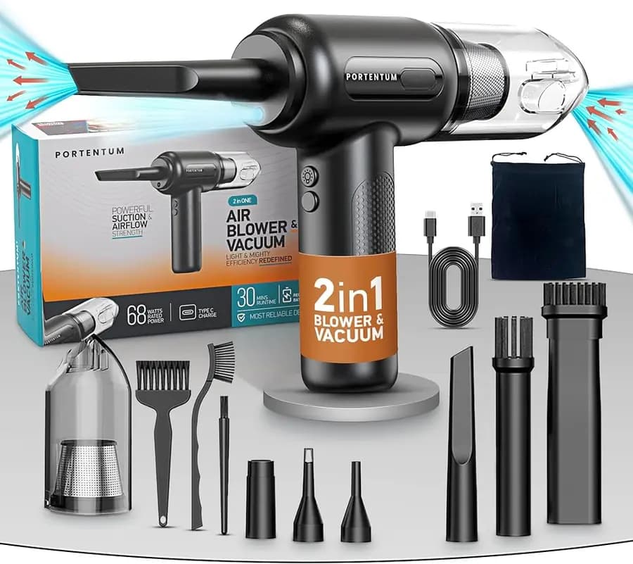 Handstofzuiger en luchtblazer 2 in 1 ABV-1