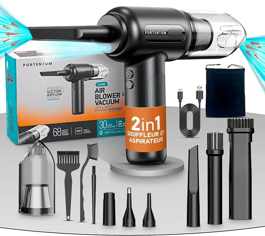 Aspirateur à main et souffleur d'air 2 en 1 ABV-1