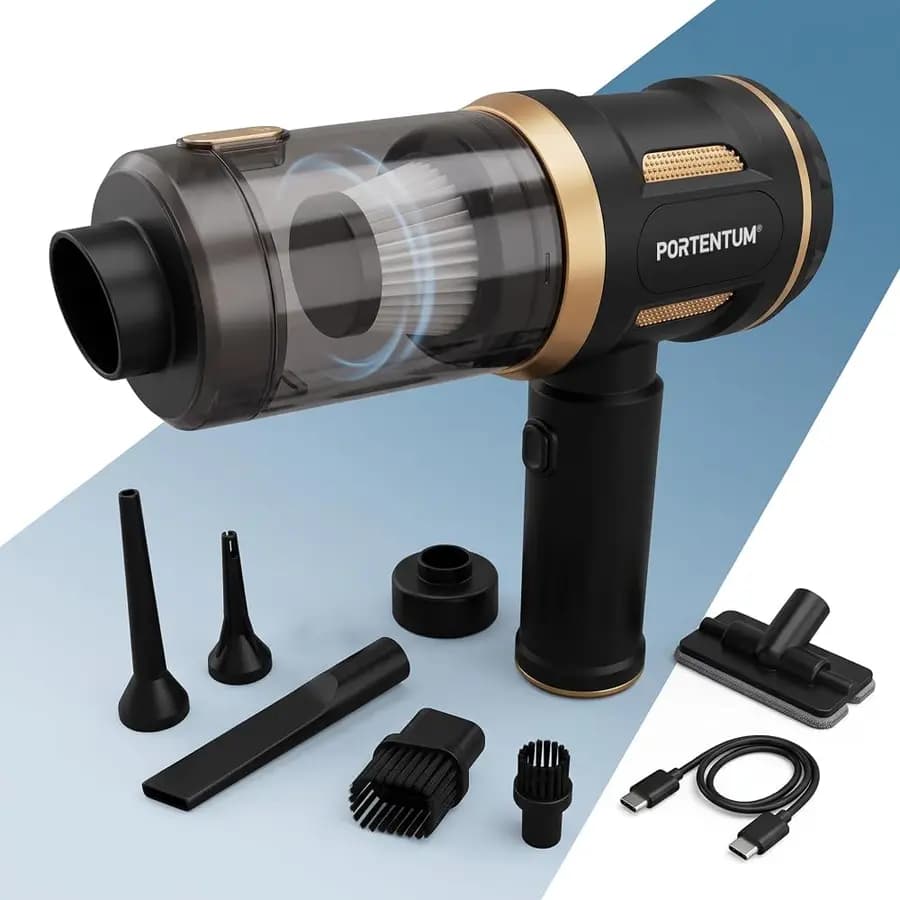 Draadloze 4-in-1 handstofzuiger, goud en zwart
