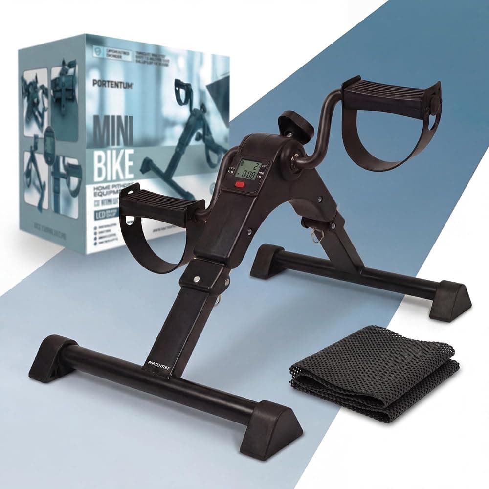 Opvouwbare pedaaltrainer met antislipmat en lcd-scherm — imagen 1 de 6
