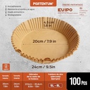 Papel 20CM REDONDO 100 unidades