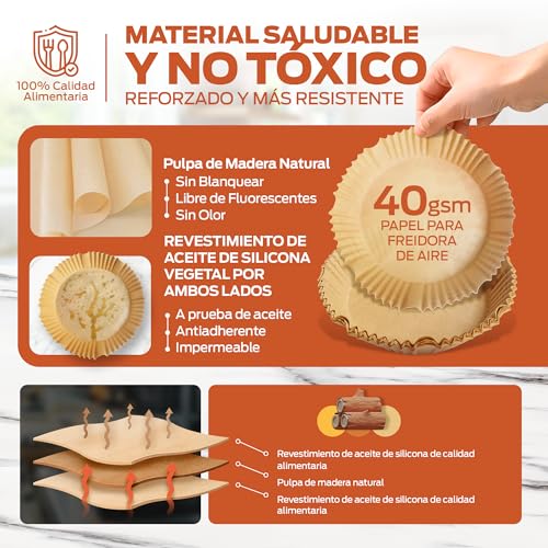 Papel 20CM REDONDO 100 unidades