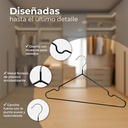 Set 50x Percha Metal Negra