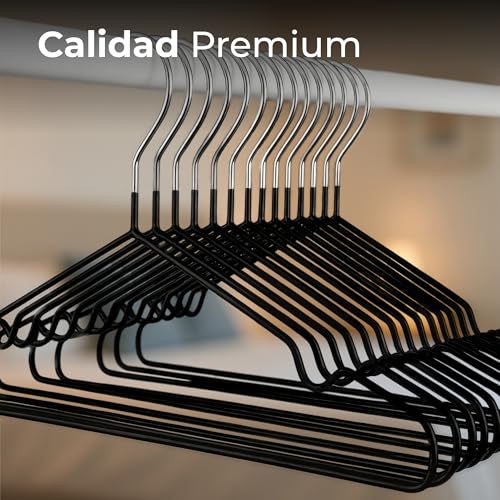 Set 50x Percha Metal Negra