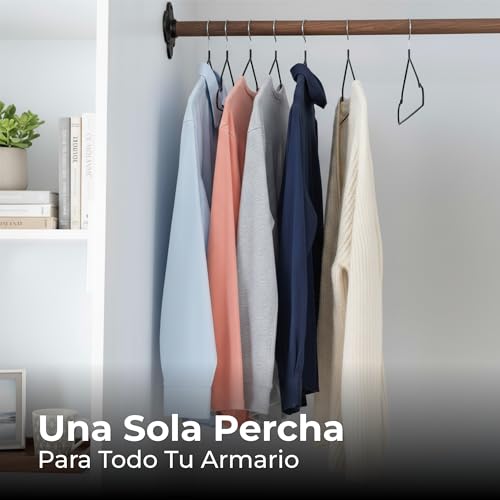 Set 50x Percha Metal Negra