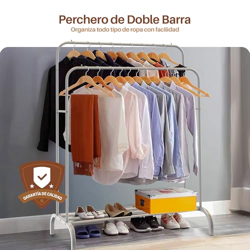 Perchero ropa Blanco