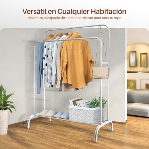 Perchero ropa Blanco