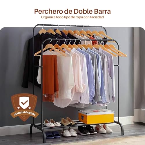Perchero ropa Negro