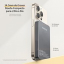 Magnetic Wireless Power Bank Gris Oscuro