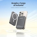 Magnetic Wireless Power Bank Gris Oscuro