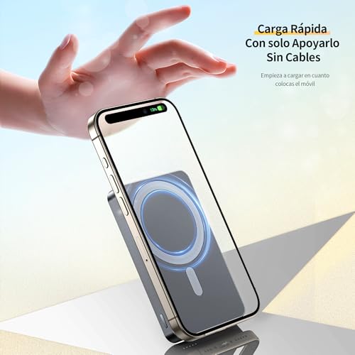 Magnetic Wireless Power Bank Gris Oscuro