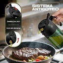 Aceitera 470ml Negra - Cristal verde oliva