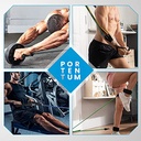 Gomas elasticas musculación Kit 150 lbs de 12 Bandas elasticas