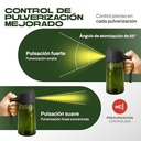 Aceitera 470ml Negra - Cristal verde oliva