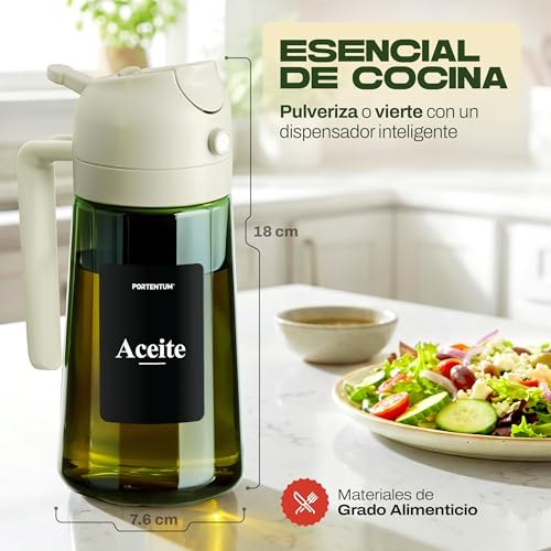 Aceitera 470ml Blanco - Cristal verde oliva