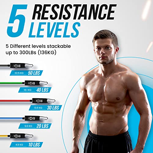 Gomas elasticas musculación Kit 300 lbs