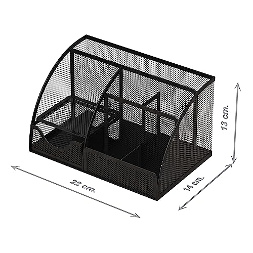 Organizador Escritorio Tipo 1 Grande Negro