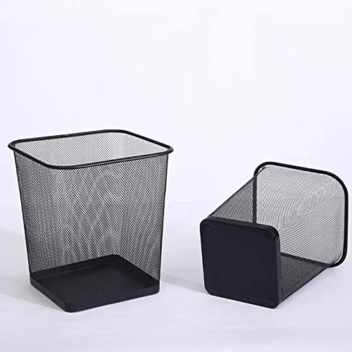 PAPELERA CUADRADA 18L NEGRA