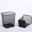 PAPELERA CUADRADA 18L NEGRA