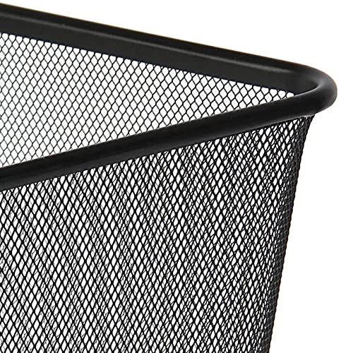 PAPELERA CUADRADA 18L NEGRA