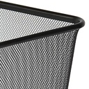 PAPELERA CUADRADA 18L NEGRA