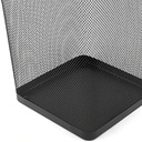 PAPELERA CUADRADA 18L NEGRA