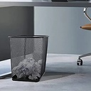 PAPELERA CUADRADA 18L NEGRA