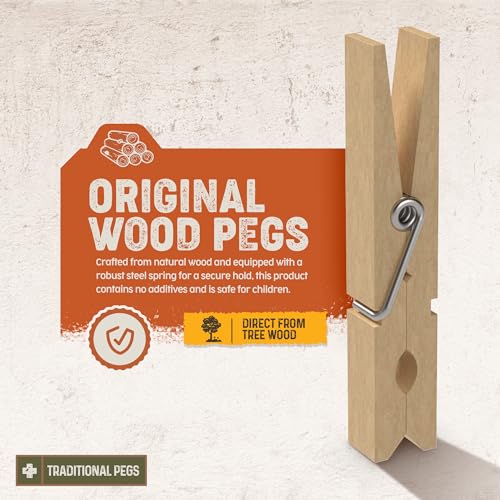 Pinzas de Madera Natural