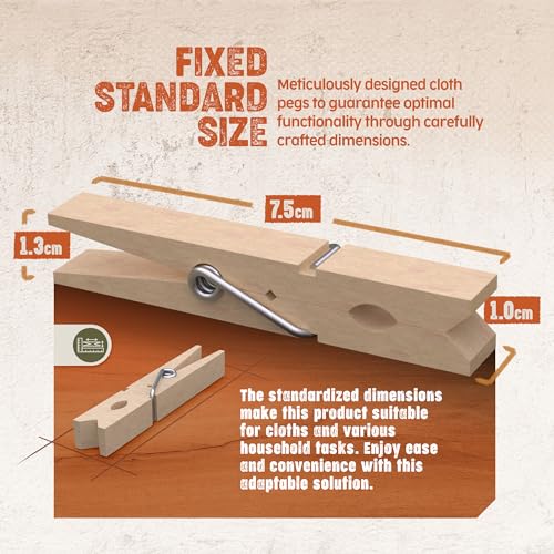 Pinzas de Madera Natural