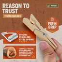 Pinzas de Madera Natural