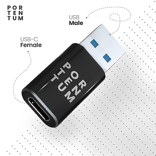 PORTENTUM Adaptador USB C a USB 3.0 (3.1) OTG Velo