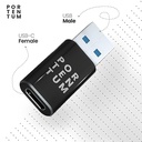 PORTENTUM Adaptador USB C a USB 3.0 (3.1) OTG Velo