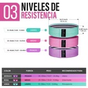 PORTENTUM Cintas elasticas musculacion, set 3 colores