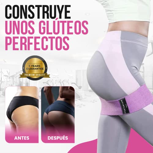 PORTENTUM Cintas elasticas musculacion, set 3 colores