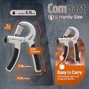 PORTENTUM Hand Grip BLANCO
