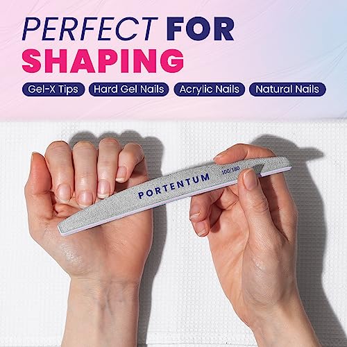 PORTENTUM Limas de uñas 16pcs Set