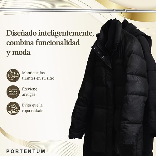 Set 10x Percha Terciopelo Negra