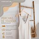Set 20x Perchas de Madera