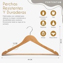 Set 20x Perchas de Madera