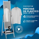 Set 30x Percha Plástico Negra