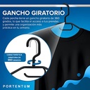 Set 30x Percha Plástico Negra