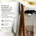 Set 50x Percha Terciopelo Negra