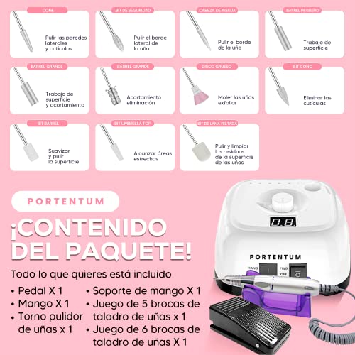 Torno para Uñas Profesional 35000 RPM