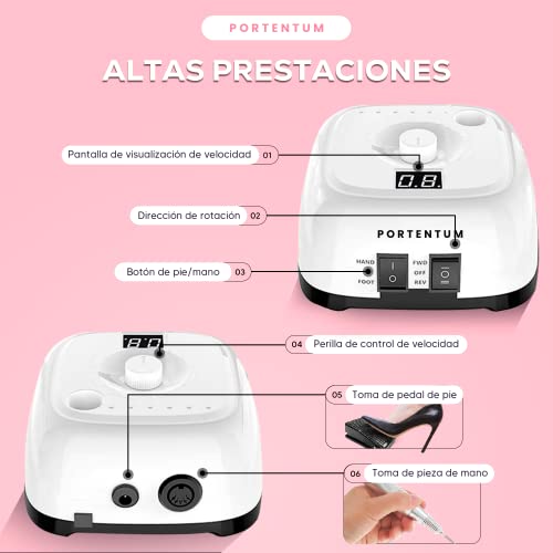 Torno para Uñas Profesional 35000 RPM