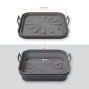 Bandeja silicona freidora aire CUADRADO pack de 2