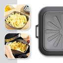 Bandeja silicona freidora aire CUADRADO pack de 2