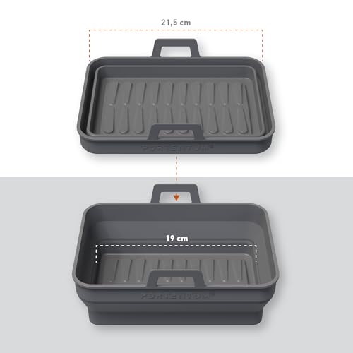 Bandeja silicona freidora aire RECTANGULAR pack de 2