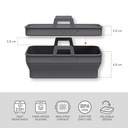 Bandeja silicona freidora aire RECTANGULAR pack de 2