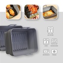 Bandeja silicona freidora aire RECTANGULAR pack de 2